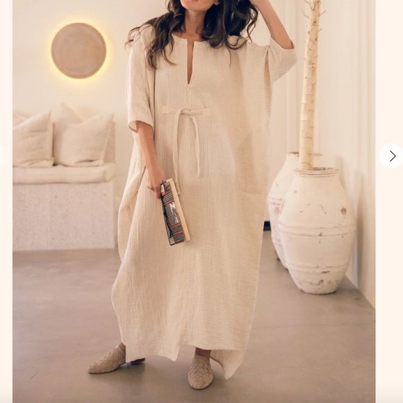 Oddbird Dresses & Skirts - Oddbird Rüya Tunic in Cotton Gauze Ivory XS